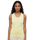 Yellow Embellished Round Neck Top 1