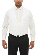 White Single Breasted Waistcoat 1