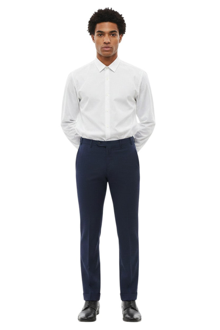 Navy Blue Tailored Trousers 1