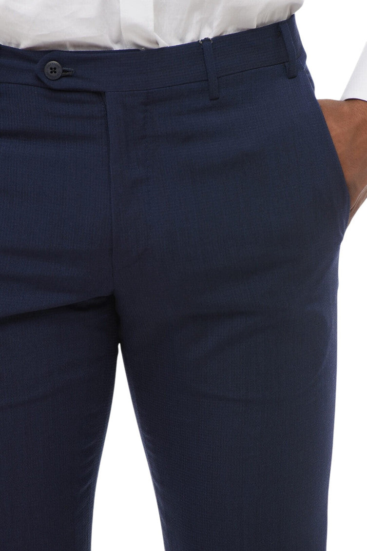Navy Blue Tailored Trousers 3