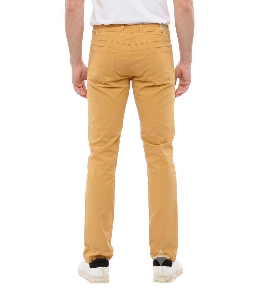 Yellow Flat Front Pants 2