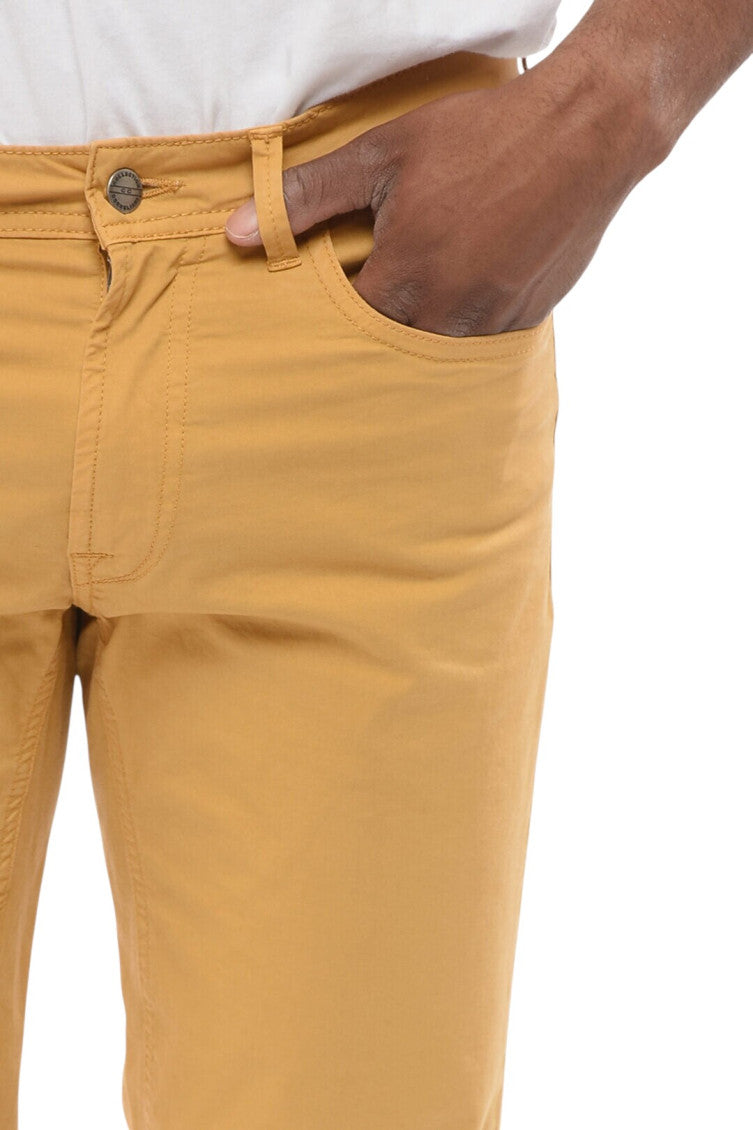 Yellow Flat Front Pants 3