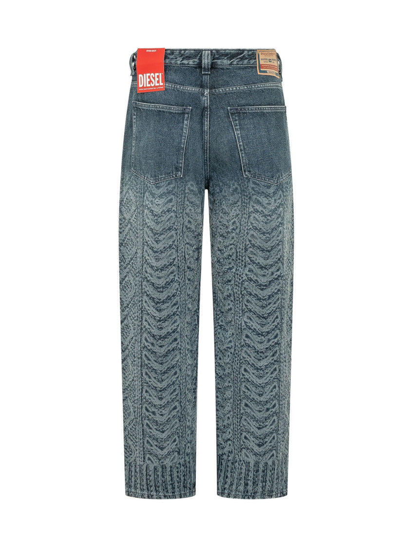 Blue Straight Mid Rise Jeans 2