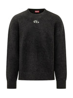 Black Crew Neck Logo Sweater 1