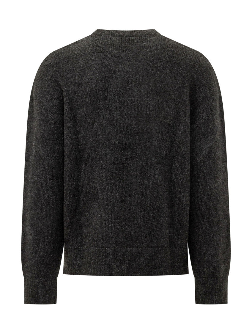 Black Crew Neck Logo Sweater 2
