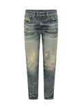 Blue Skinny Mid Rise Jeans 1