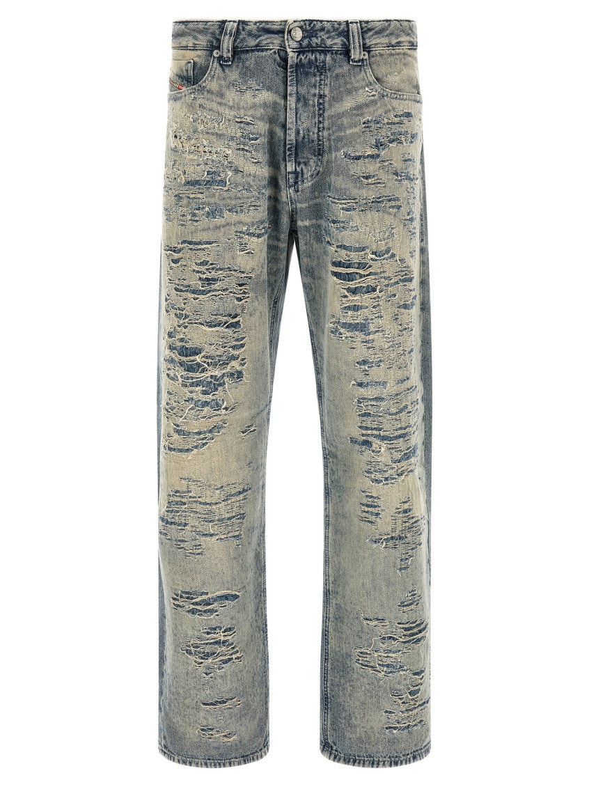 Light Blue Distressed Jeans 1