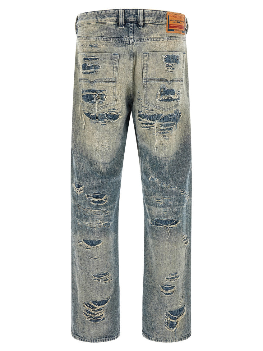 Light Blue Distressed Jeans 2