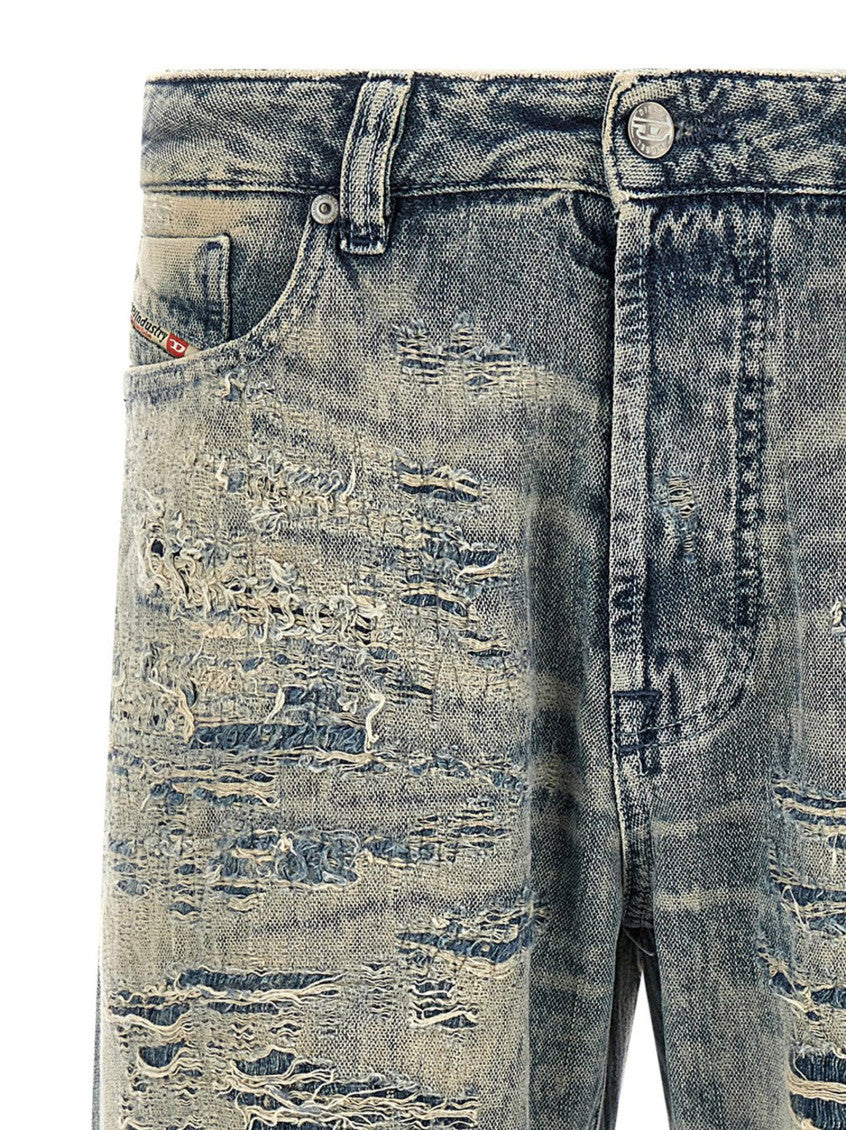Light Blue Distressed Jeans 3