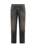 Dark Grey Mid Rise Jeans 1