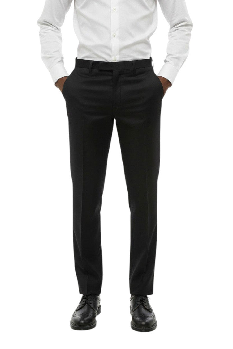 Black Flat Front Pants 1