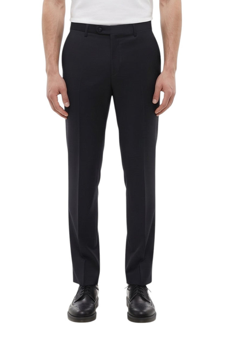 Black Flat Front Pants 1