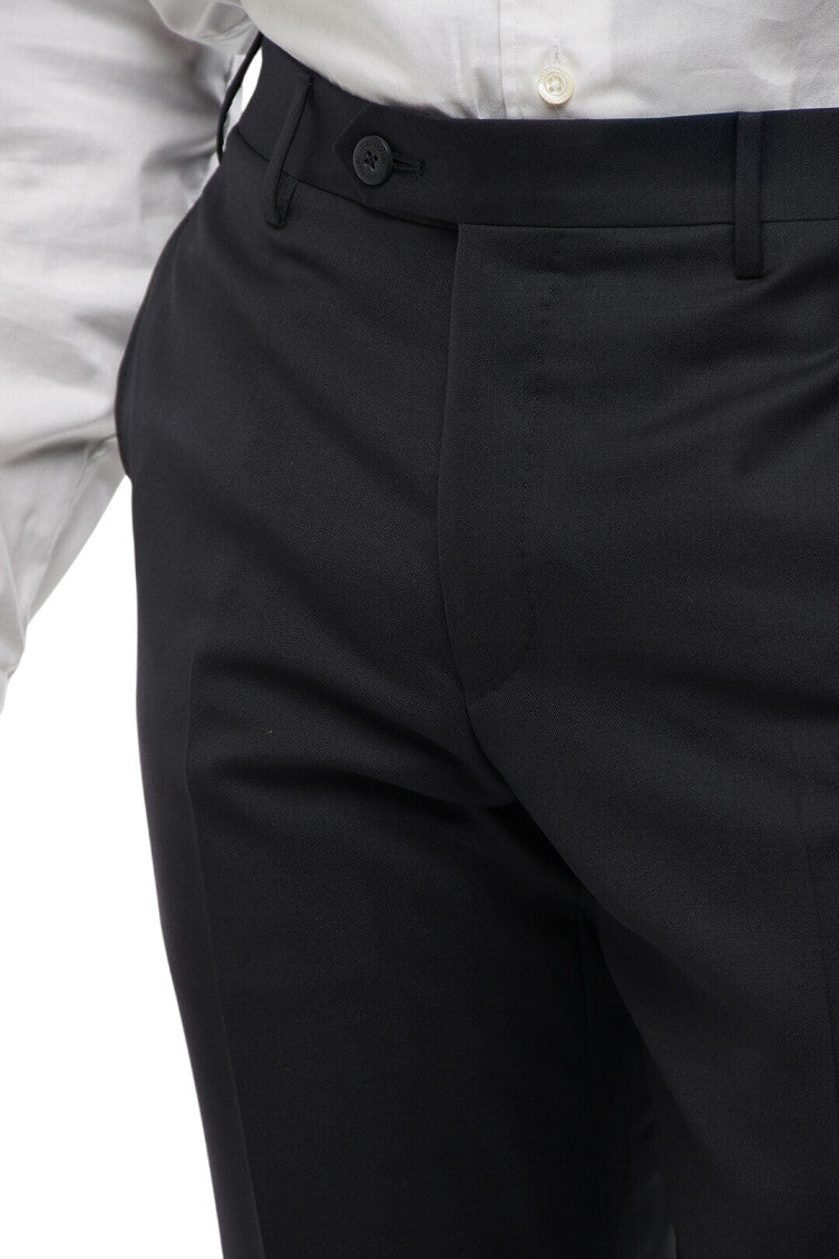 Black Flat Front Pants 3