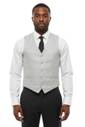 Grey Polka Dot Waistcoat 1