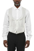 Light Grey Embroidered Waistcoat 1