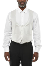 Light Grey Embroidered Waistcoat 1