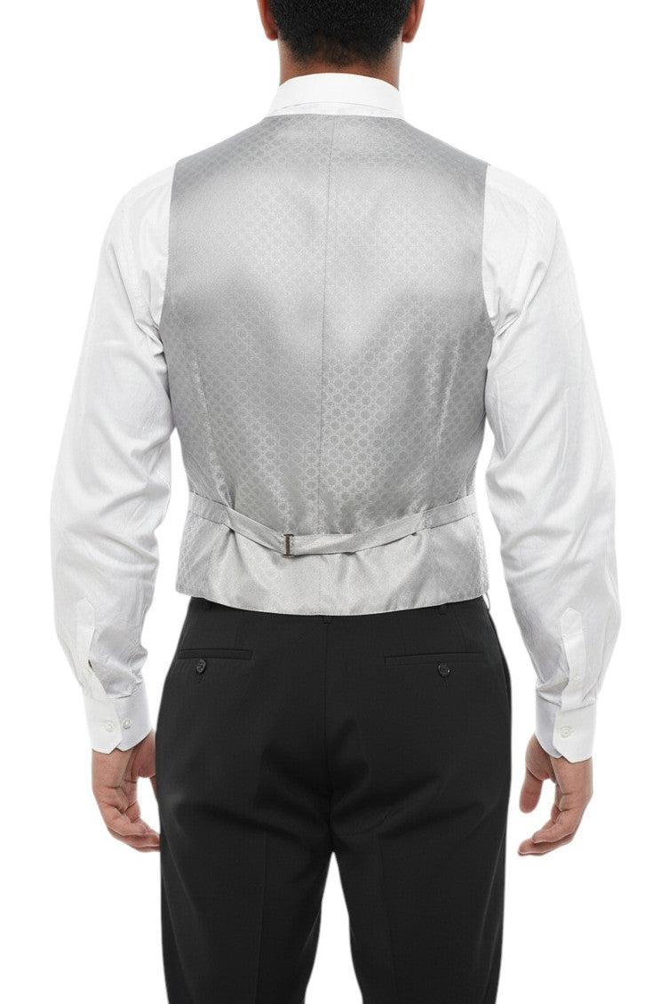 Light Grey Embroidered Waistcoat 2
