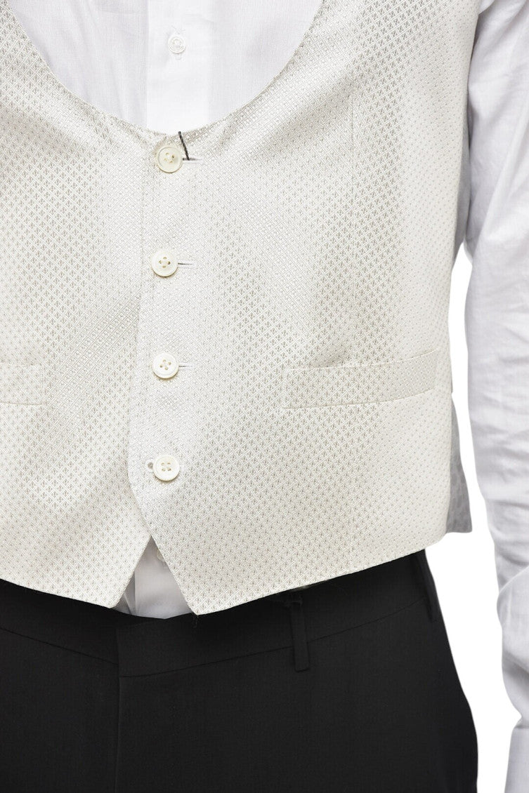 Light Grey Embroidered Waistcoat 3