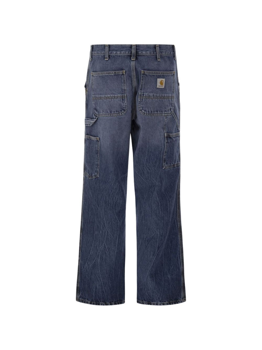 Blue Straight Mid Rise Jeans 2