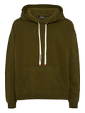 Green Solid Relaxed Hoodie 1