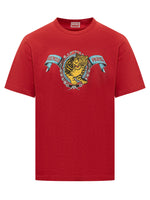 Red Graphic Crew Neck T-Shirt 1