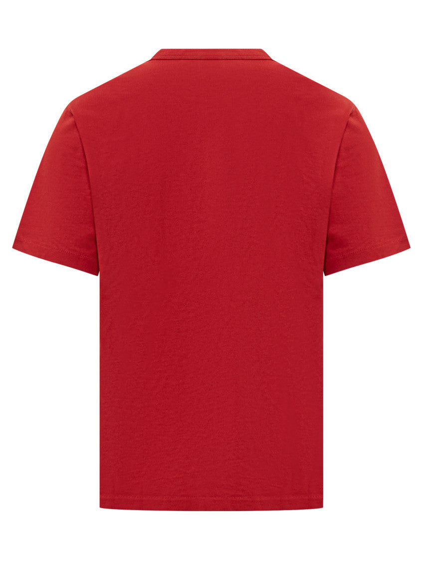 Red Graphic Crew Neck T-Shirt 2