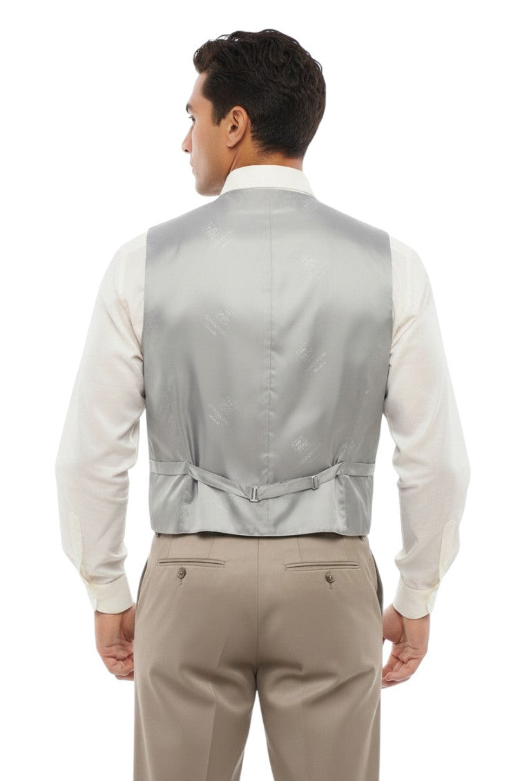 Light Grey Five Button Waistcoat 2