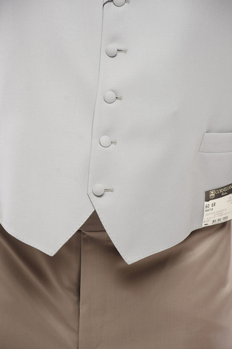 Light Grey Five Button Waistcoat 3