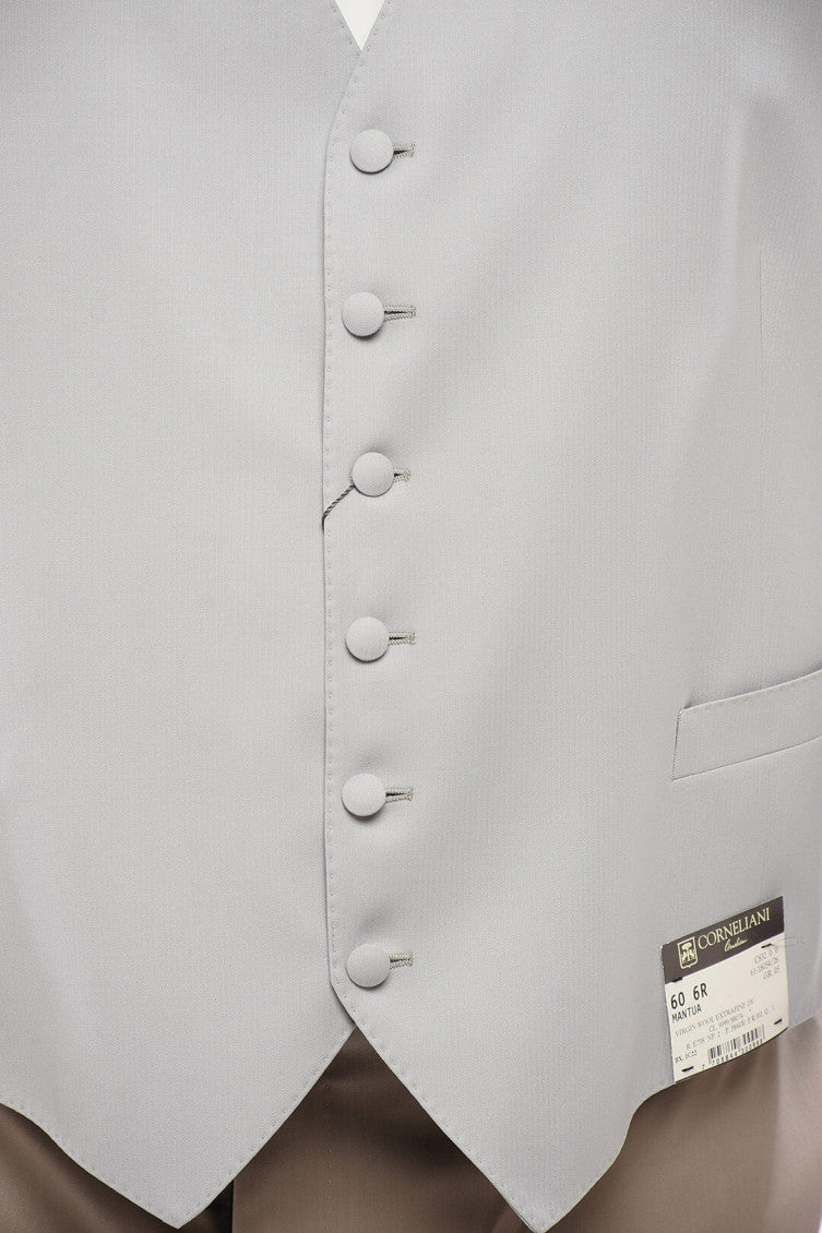 Light Grey Single Breasted Waistcoat 3