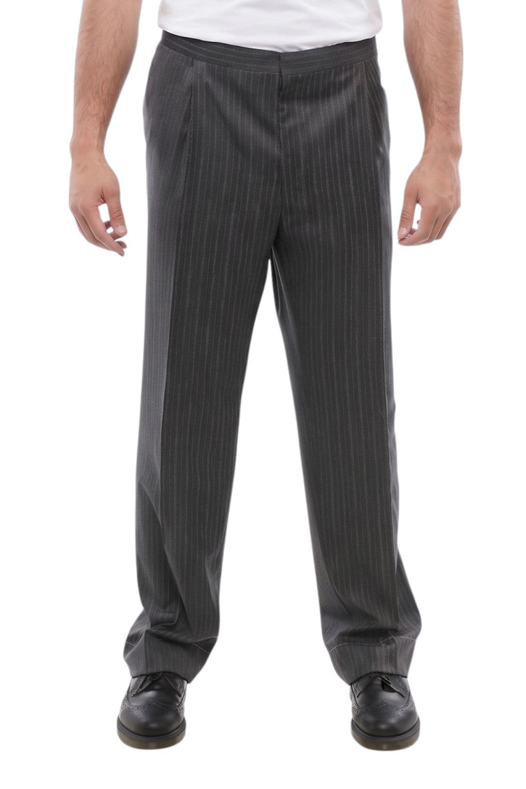Grey Mantua Stripes Trousers 1