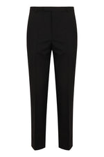 Black Slim Flat Front Trousers 1