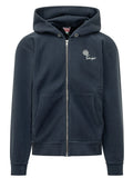 Blue Logo Zip Up Hoodie 1