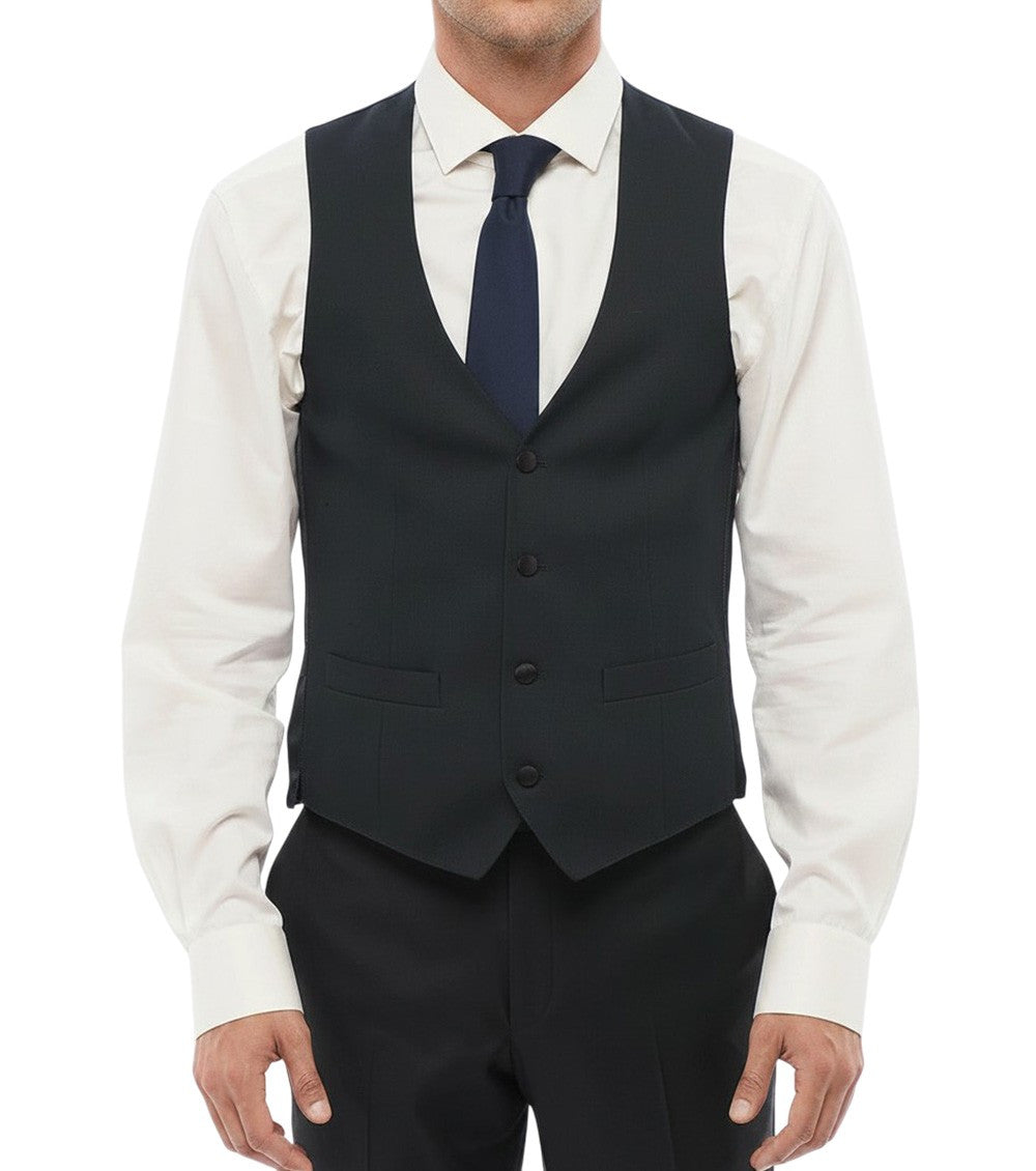 Blue Four Button Waistcoat 1