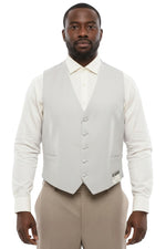Light Grey V Neck Waistcoat 1