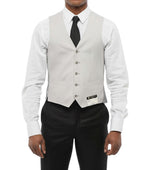 Light Grey V Neck Waistcoat 1