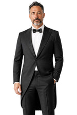 Black Peaked Lapel Blazer 1
