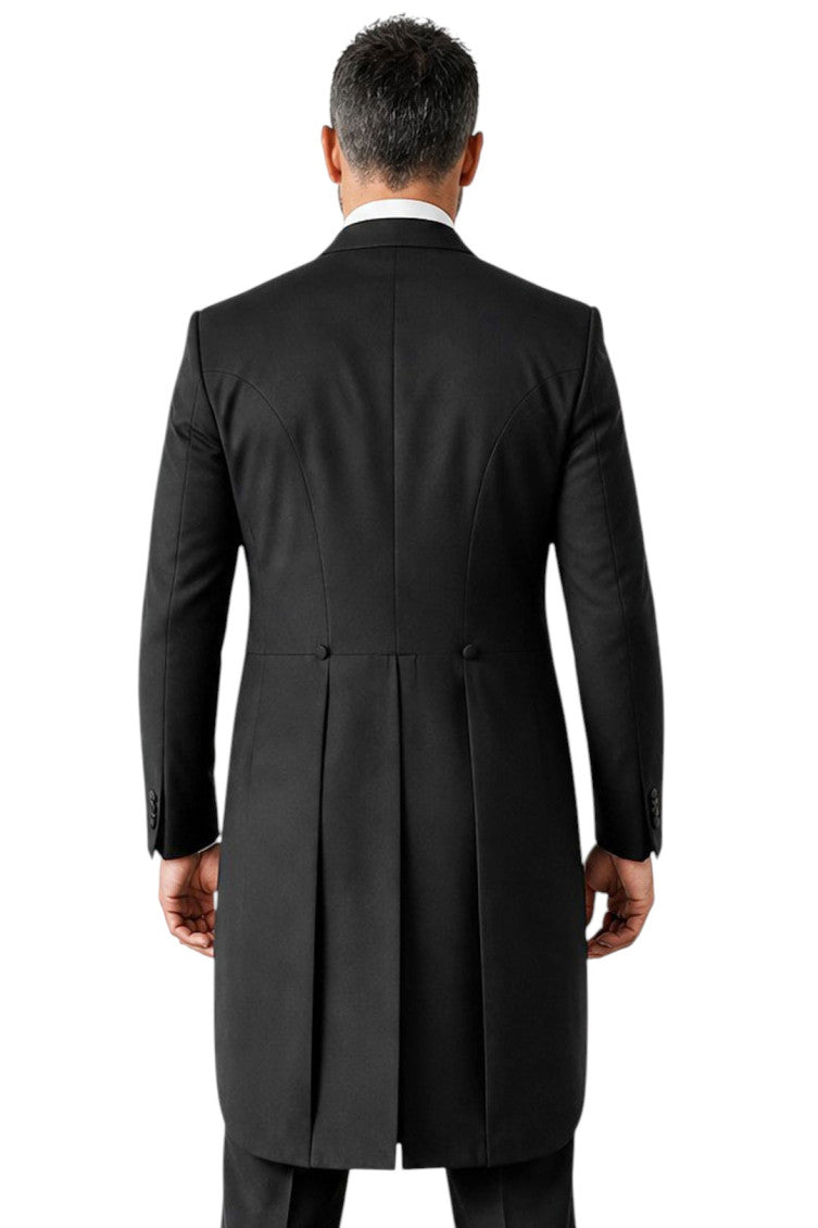 Black Peaked Lapel Blazer 2