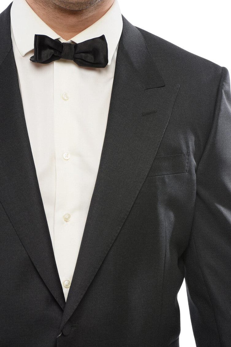Black Peaked Lapel Blazer 3
