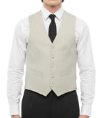 Light Grey Solid Waistcoat 1