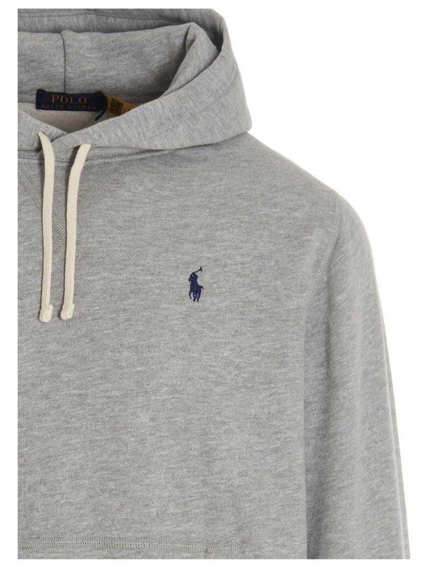 Grey Regular Logo Hoodie 3