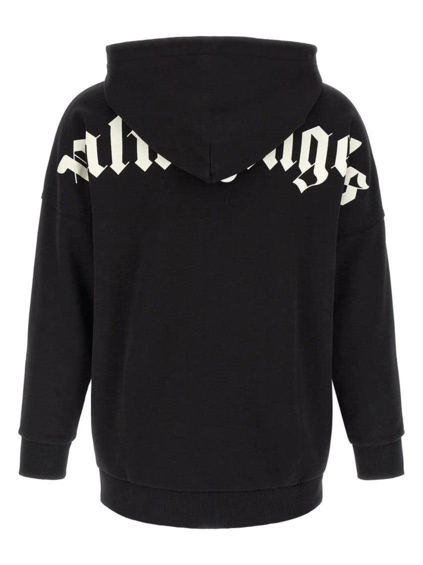 Black Relaxed Logo Hoodie 2