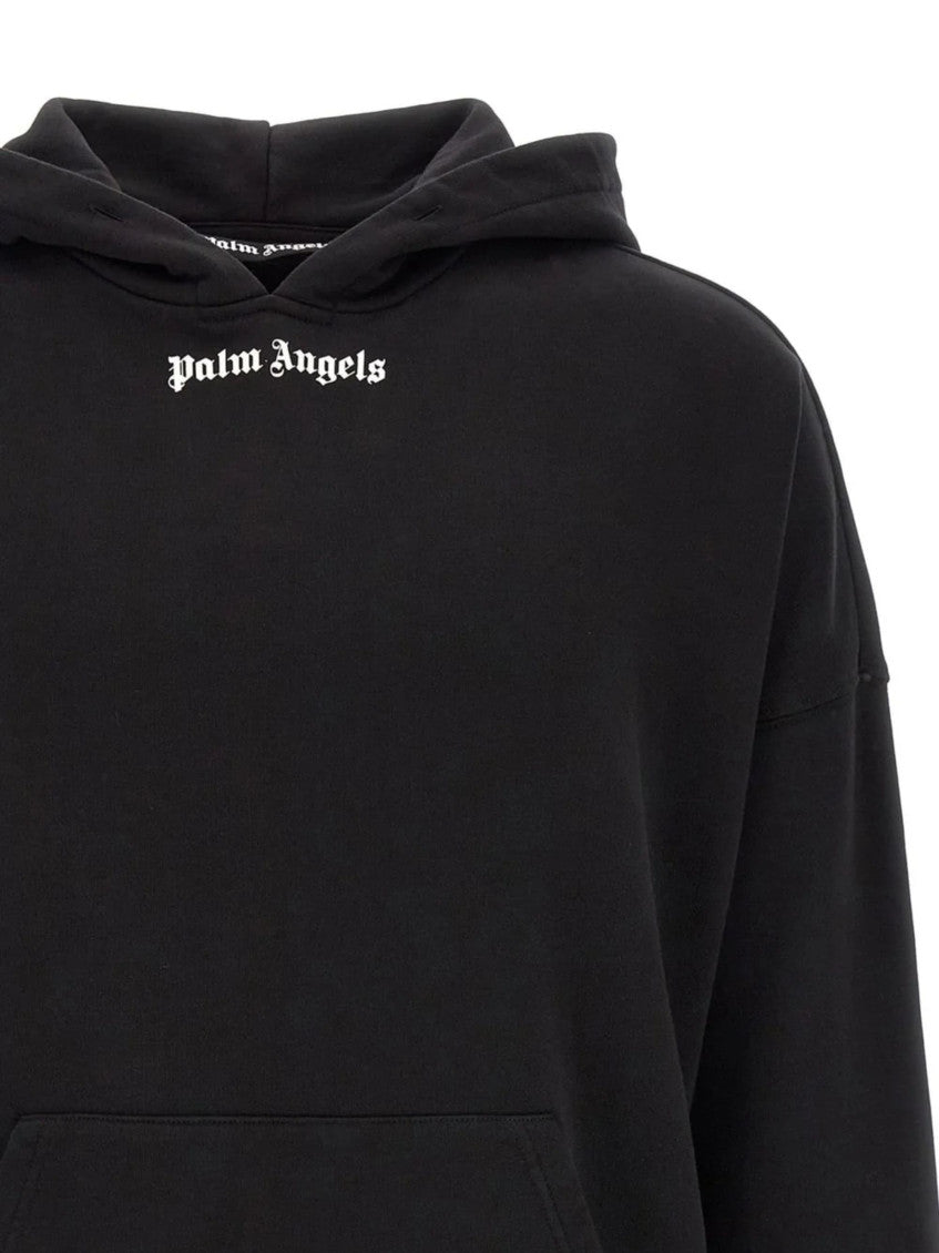 Black Relaxed Logo Hoodie 3