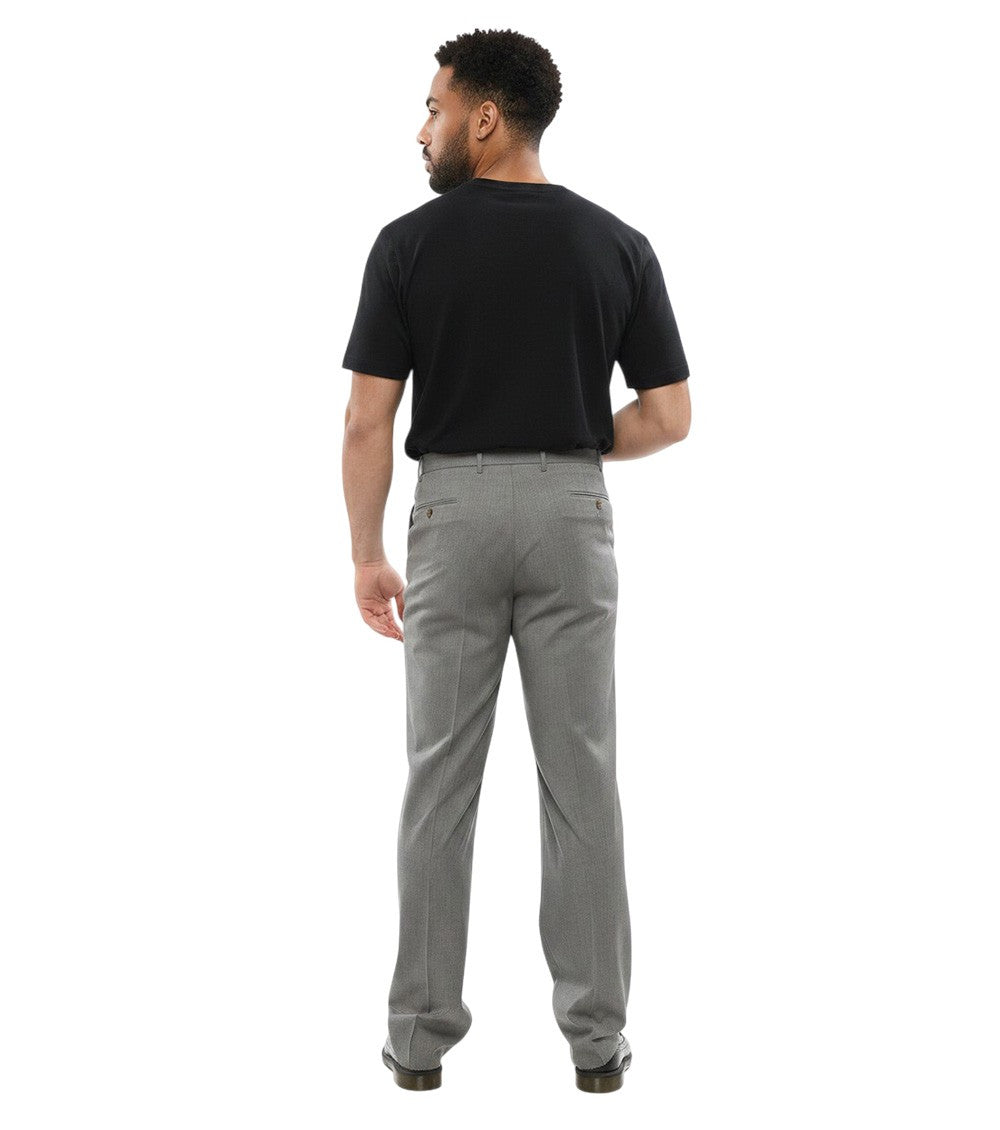 Grey Flat Front Pants 2