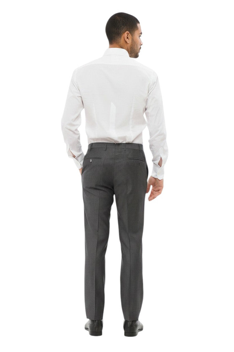 Grey Flat Front Pants 2