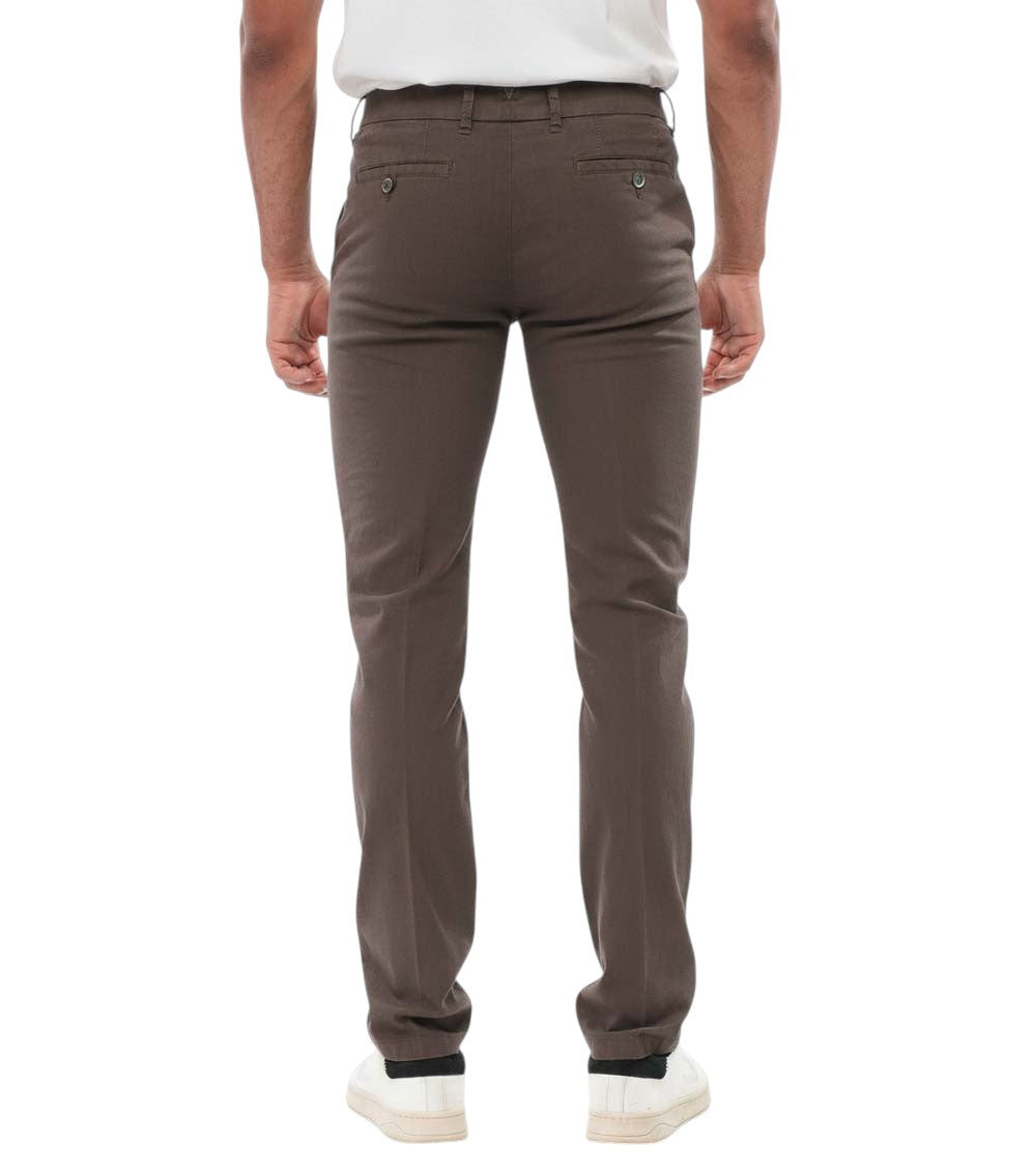 Brown Slim Chino Trousers 2