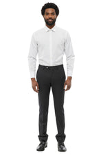 Dark Grey Straight Pants 1