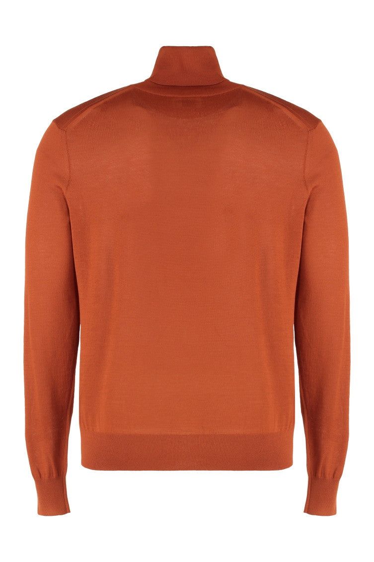 Orange Turtle Neck Sweater 2