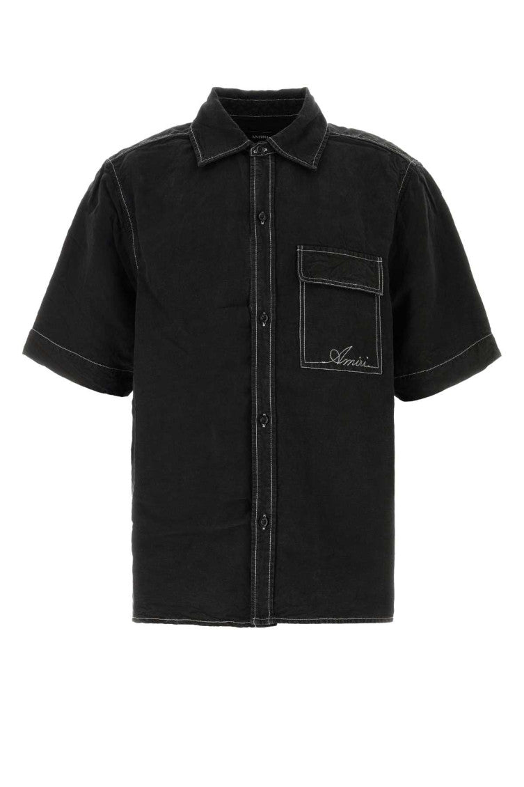 Black Regular Logo Shirt 1