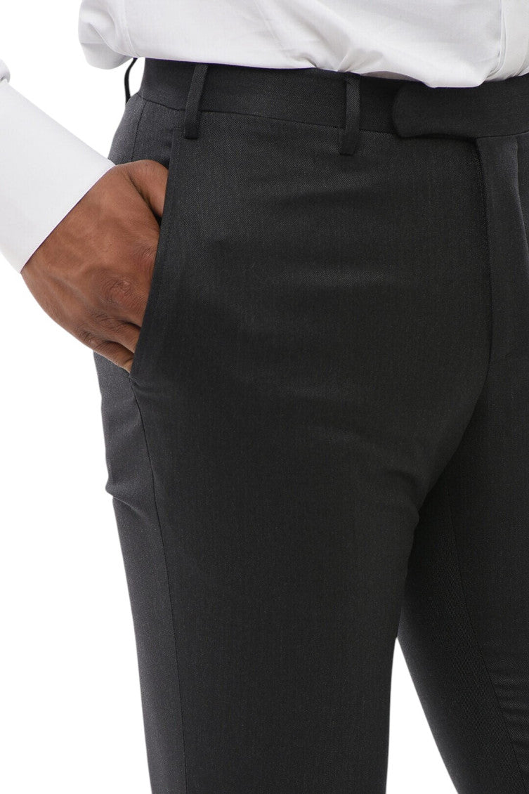 Dark Grey Slim Pants 3