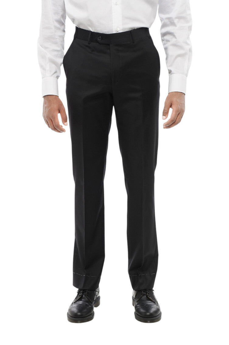 Black Flat Front Pants 1